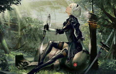 Nier Automata Wallpapers Top Free Nier Automata Backgrounds Wallpaperaccess