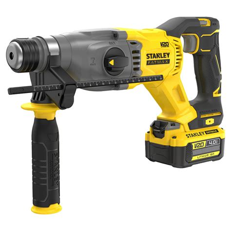 Stanley Fatmax V20 18v Cordless Brushless Sds Hammer Drill 1 X 4 0ah