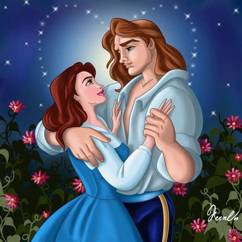 Disney Princess Fan Art Adam And Belle Disney Beauty And The Beast