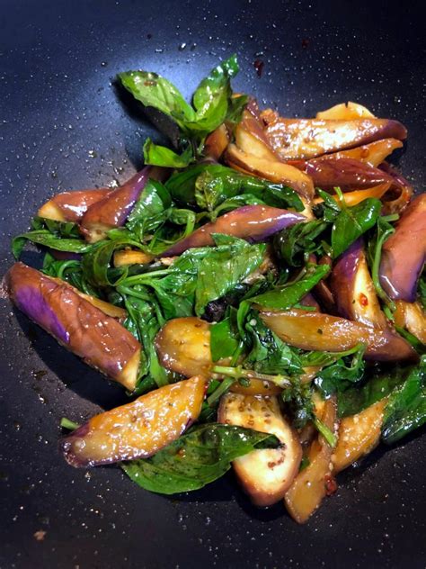 Thai Basil Eggplant Stir Fry • Oh Snap Lets Eat