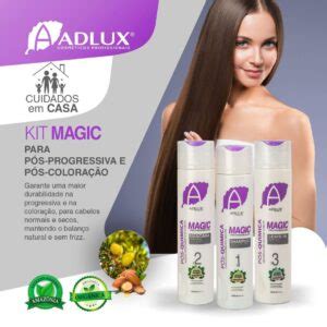 Kit Magic Pós Progressiva Manutenção 3 Passos Adlux Cosméticos