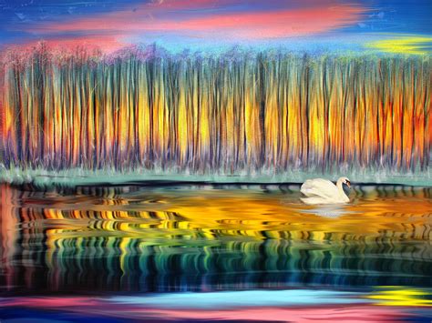 Surreal Morning Painting By Angela Stanton Fine Art America