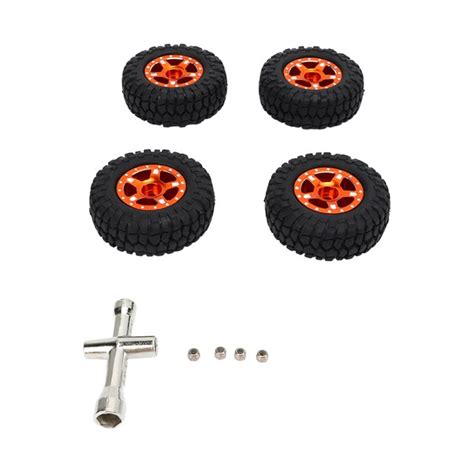 Enhanced Remote Control Vehicle Upgrade Set Orange Rc Car Wheels