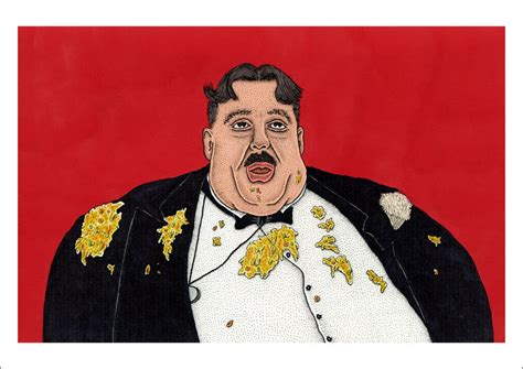 Mr Creosote Fine Art Print Comic Cartoon Illustration Print | Etsy