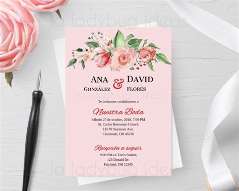 Invitaciones De Boda En Espanol