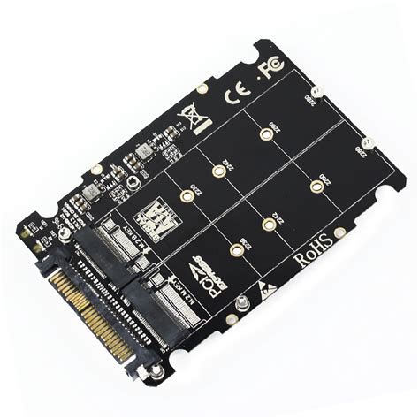 Adaptador NGFF M 2 SSD Chave Para U 2 2 Em 1 M2 NVMe SATA Bus PCI