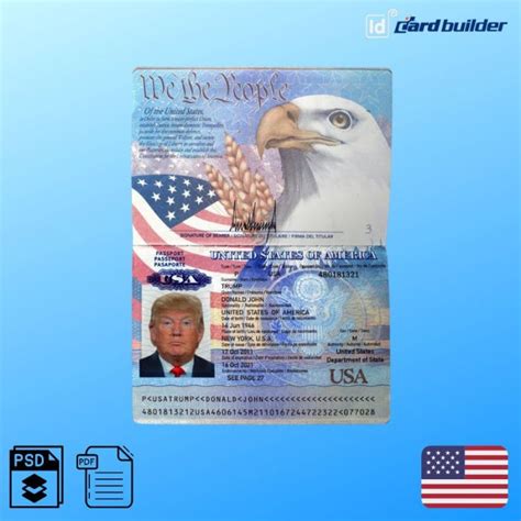 Us Passport Template