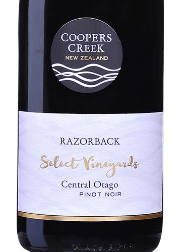 Coopers Creek Select Vineyards Razorback Pinot Noir Vivino Australia