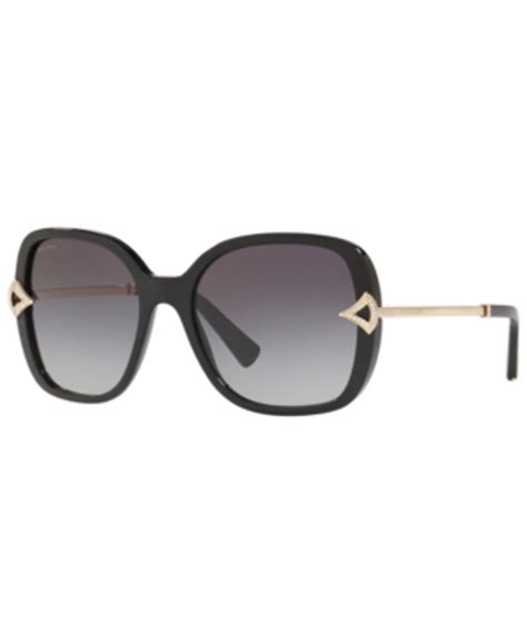 Bvlgari Embellished Square Sunglasses In Blue Whats On The Star