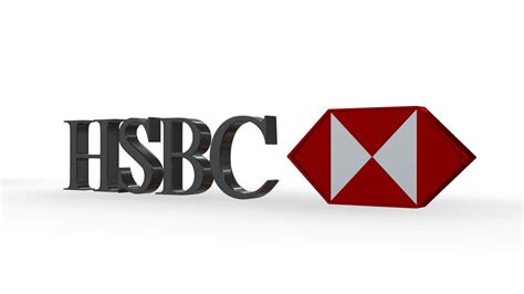 HSBC Logo - 3D Model by 3d_logoman