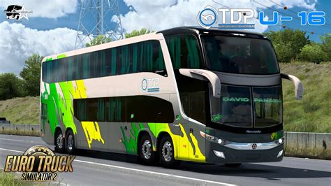 ETS2 Unidad 16 De TDP MOD BUS Marcopolo G7 1800 DD Rotas Brasil