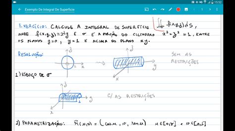 Cálculo Vetorial 12 Integral de Superfície YouTube