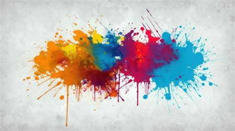 Premium Photo | A colorful splash of paint