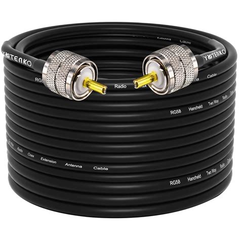 Buy Yotenko Cb Coax Cable Rg58 Coaxial Cable 75ftuhf Pl259 Male To
