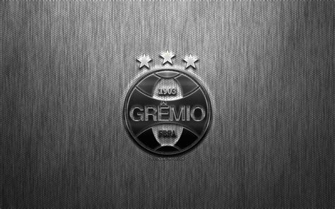 Download wallpapers Gremio FC, Brazilian football club, steel logo ...