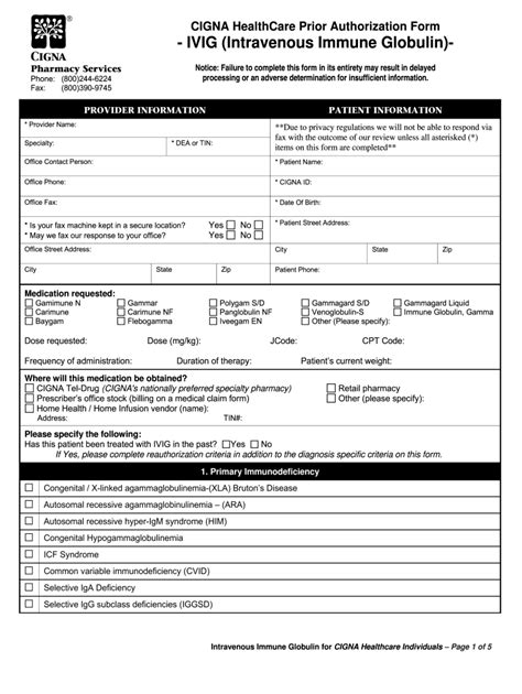 Cigna Nalc Health Benefit Plan Prior Authorization Form Planforms Net