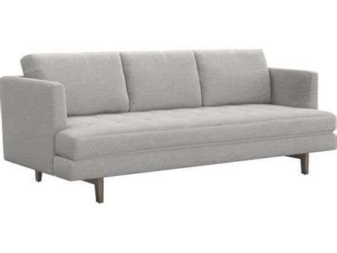 Interlude Home 85" Pure Grey Vintage Fabric Upholstered Sofa | IL1990056