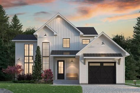 Modern Two Story 3 Bedroom Farmhouse With Open Concept Living Floor Plan