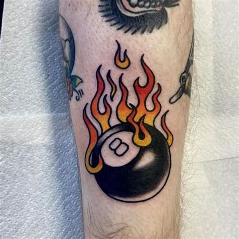 The 8 Ball Tattoo Meaning And 110 Tattoos To Get The Ball Rolling