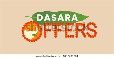 Offer Poster Sale Banner Dasara Dussehra Stock Vector Royalty Free