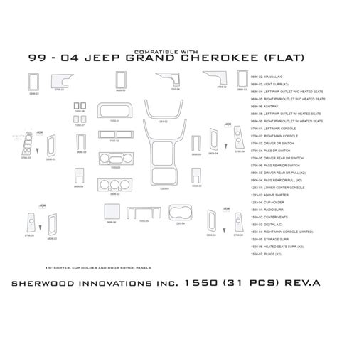 Sherwood® 2d 1550 At 2d Birds Eye Wood Standard Dash Kit 31 Pcs