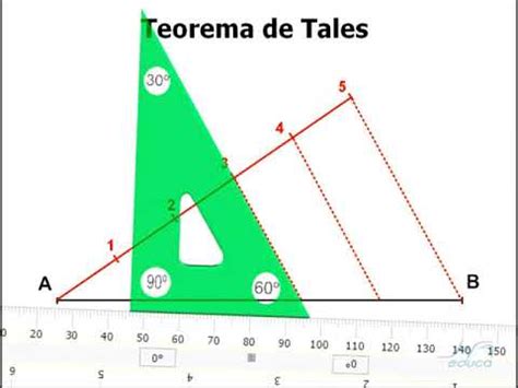 Teorema De Tales Divisi N De Un Segmento En Partes Iguales Youtube