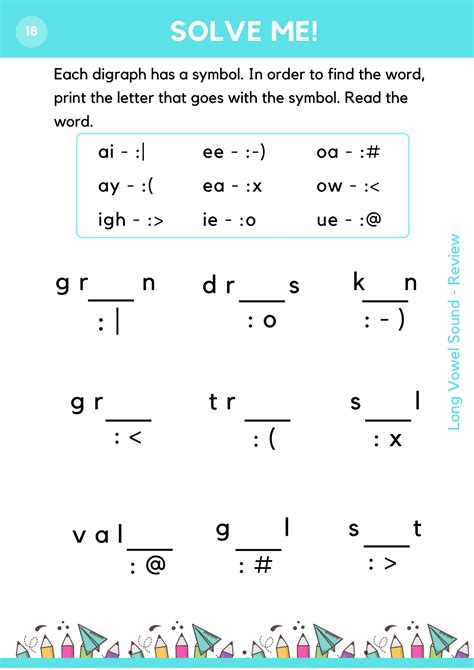 Vowel Digraphs Worksheet for 1st - 3rd Grade | Lesson Planet ...