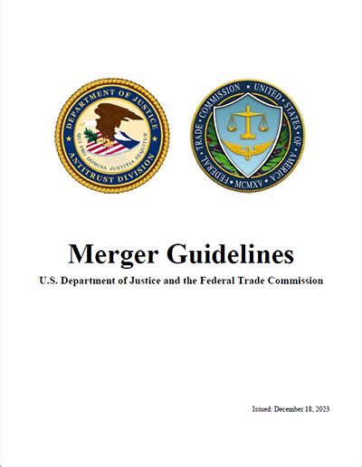 Antitrust Division Merger Guidelines United States Department