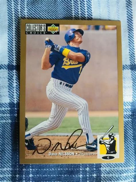 Upper Deck Collector S Choice Gold Signature Dave Nilsson Eur