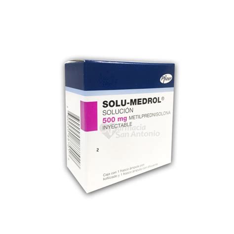 SOLU MEDROL FRS 500MG X 8 ML Farmacia San Antonio