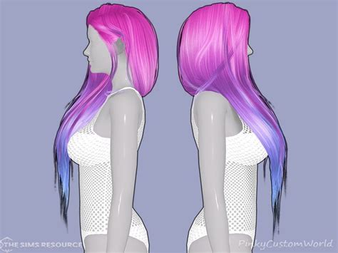 Fantasy Retexture Of Aquaria Hair By Stealthic Magenta Hair Sims