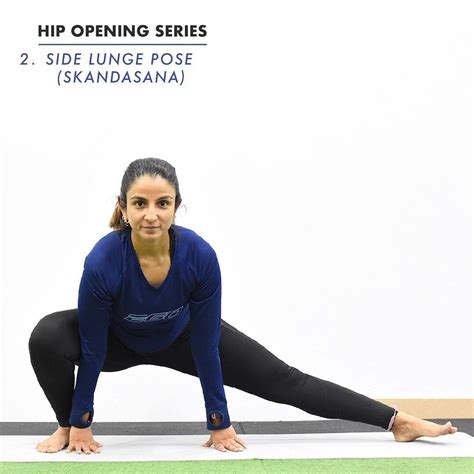 Side Lunge Pose Skandasana सकनदसन Yoga Asana Collection