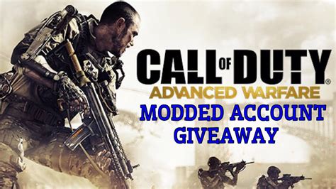 Free Call Of Duty Advanced Warfare Modded Account Ps Youtube