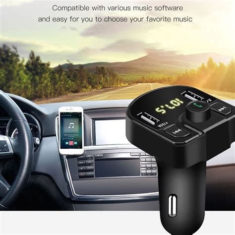 Transmetteur Fm De Voiture Modulateur Sans Fil Bluetooth Mains Libres U