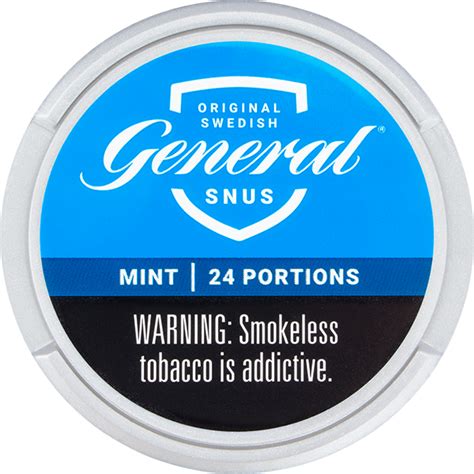 Buy General Mint White Portion Snus Online