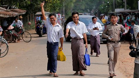 Myanmar lässt zwei Reuters Journalisten frei nach mehr als 500 Tagen