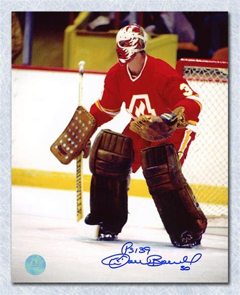 Signed Dan Bouchard Photograph 8x10 Goalie