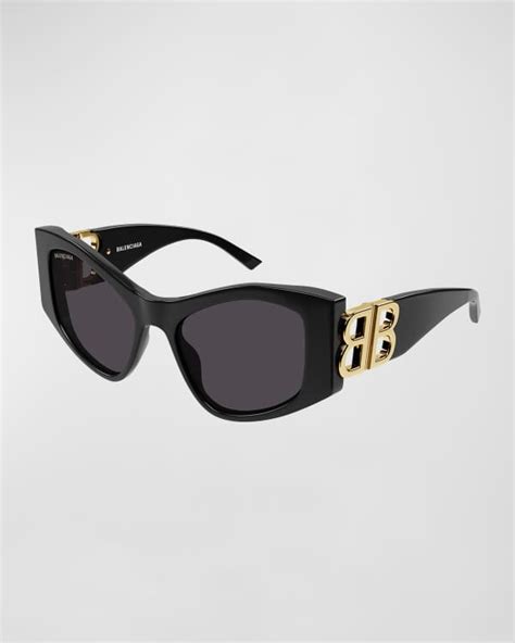 Fendi Iconic Baguette Acetate Cat Eye Sunglasses Neiman Marcus