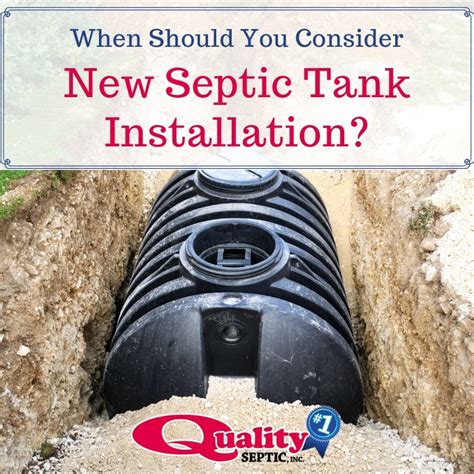When Should You Consider New Septic Tank Installation? - Quality Septic ...