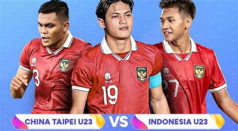 Link Live Streaming Timnas Indonesia Vs Taiwan Asian Games 2022 Hari