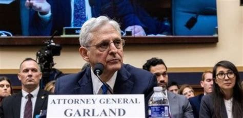 Ag Merrick Garland On Being Held In Contempt Of Congress By Republicans