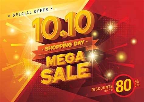 Premium Vector Shopping Day Mega Sale Banner Template Design