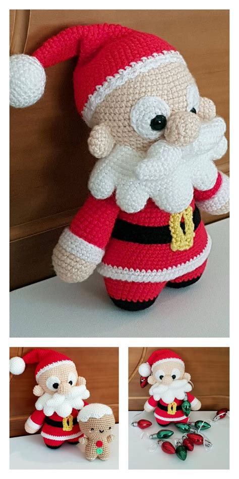 Free Crochet Santa Doll Pattern Any Yarn Can Be Used With This Pattern