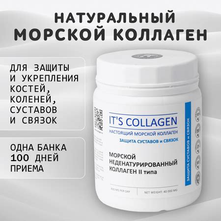 Морской коллаген 2 типа ITS COLLAGEN защита суставов и связок купить по ...