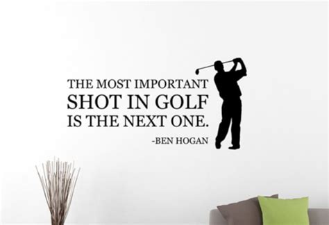 The Most Important Shot In Golf Ben Hogan Inspirational Quote Etsy