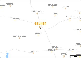 Selmer (United States - USA) map - nona.net