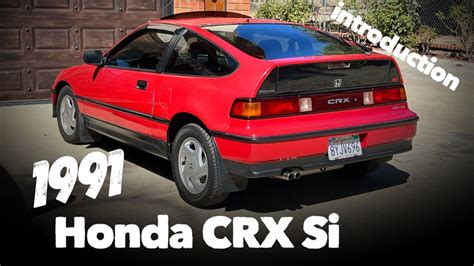 1991 Honda CRX Si Introduction YouTube