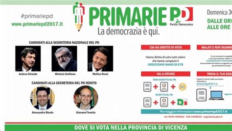 Primarie Pd Come E Dove Votare In Provincia Di Vicenza