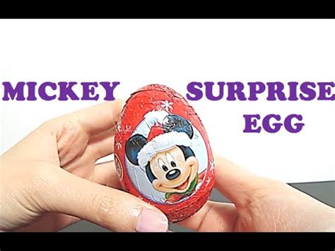 Disney Mickey Mouse Zaini Surprise Egg Christmas Edition Youtube