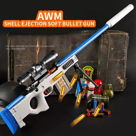 Awm M24 98k Soft Bullet Нерф Sniper Rifle Eva Airsoft Weapon Military